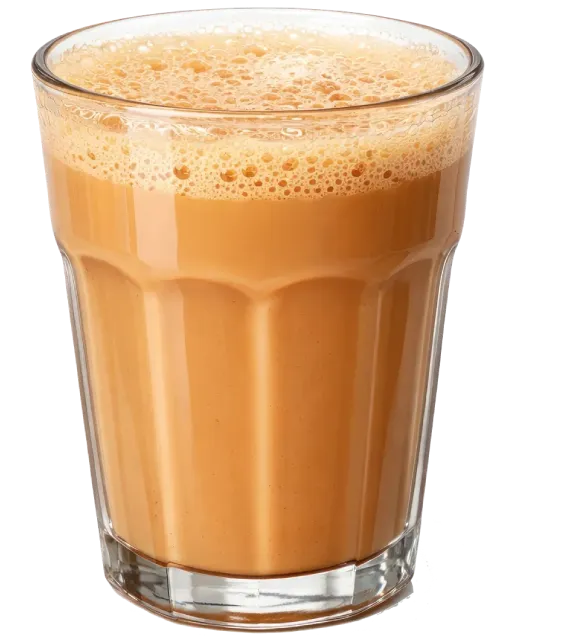 A cutting glass of Chai Garam masala chai